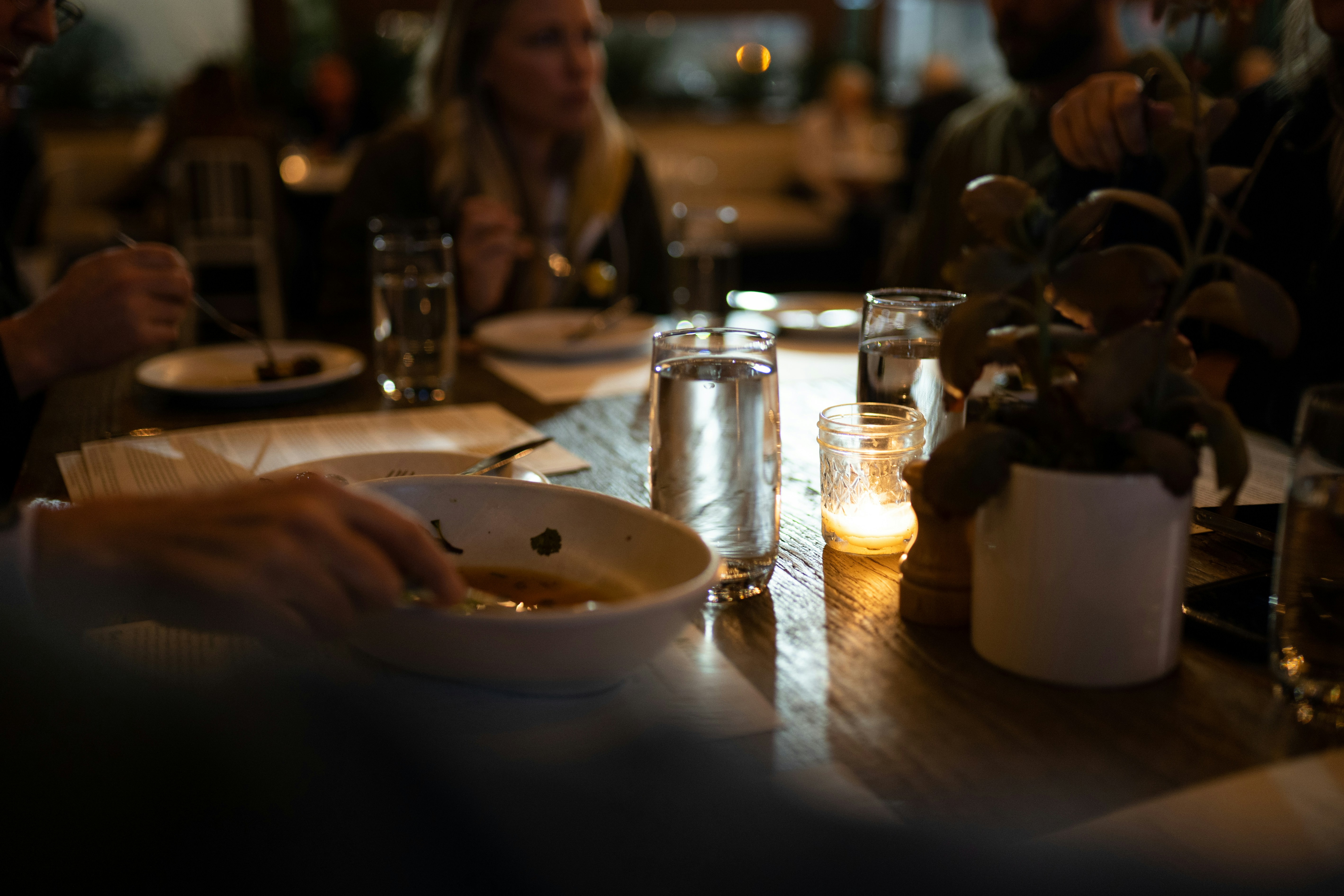 A shared table